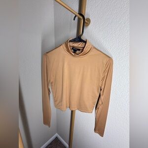 Forever 21 Camel Long Sleeve Women's Top